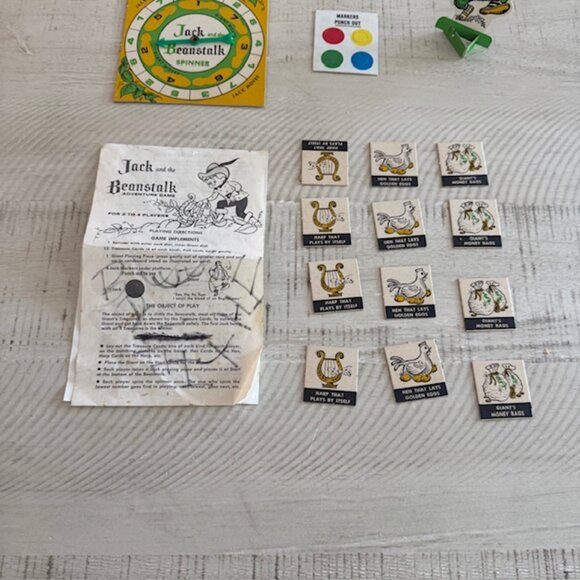 Rare, vintage 1958 Transogram Jack and the Beanstalk Adventure Game - Picture 5 of 10